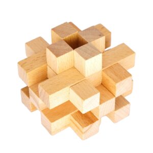 Puzzle madera patrón de ajedrez